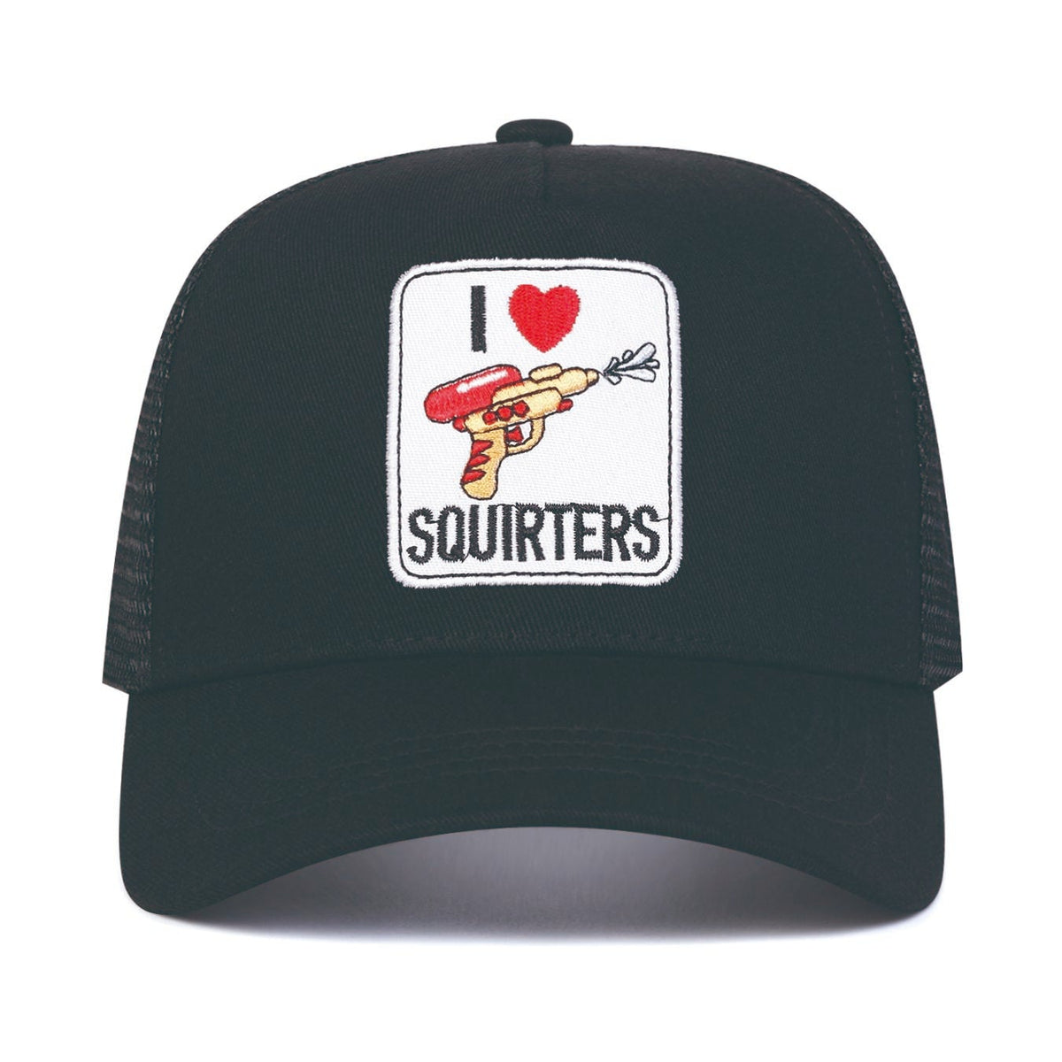Squirters Letter Embroidered Unisex All-Season Trucker Hat Baseball Cap