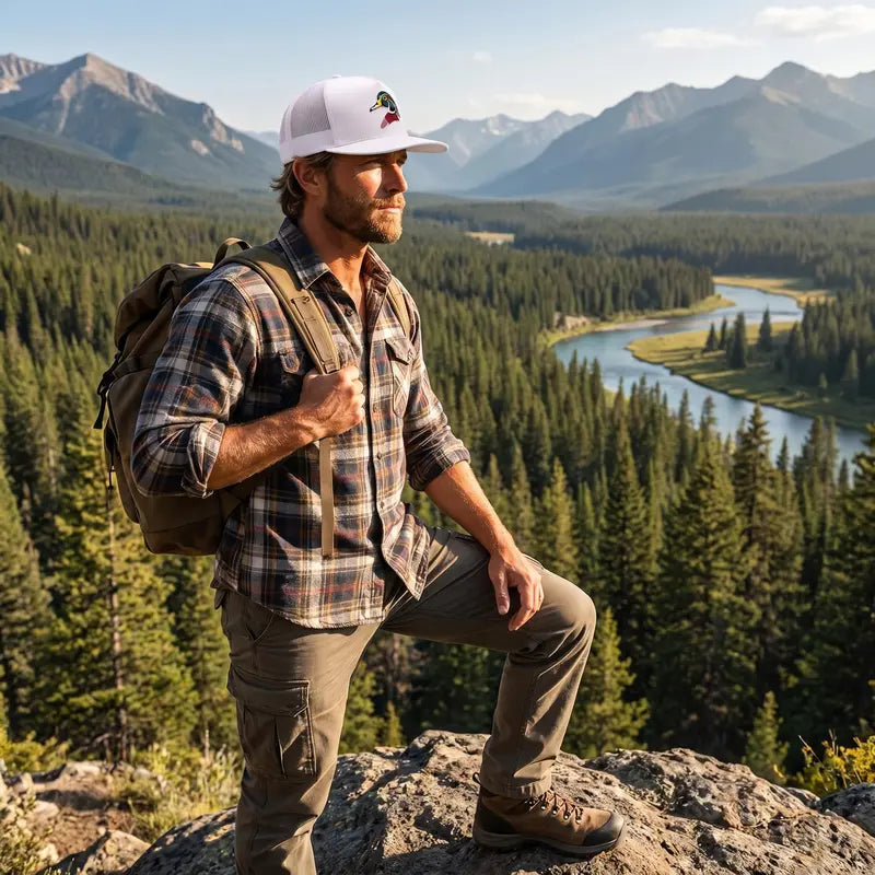 Wood Duck Embroidered Unisex All-Season Trucker Hat Baseball Cap