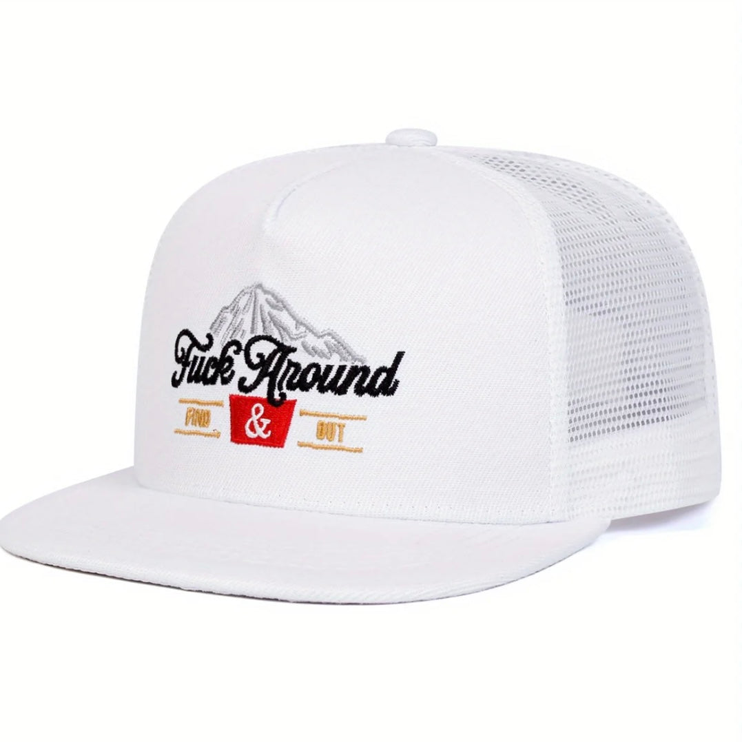 Mountain Embroidered Hip Hop Unisex All-Season Trucker Hat Baseball Cap