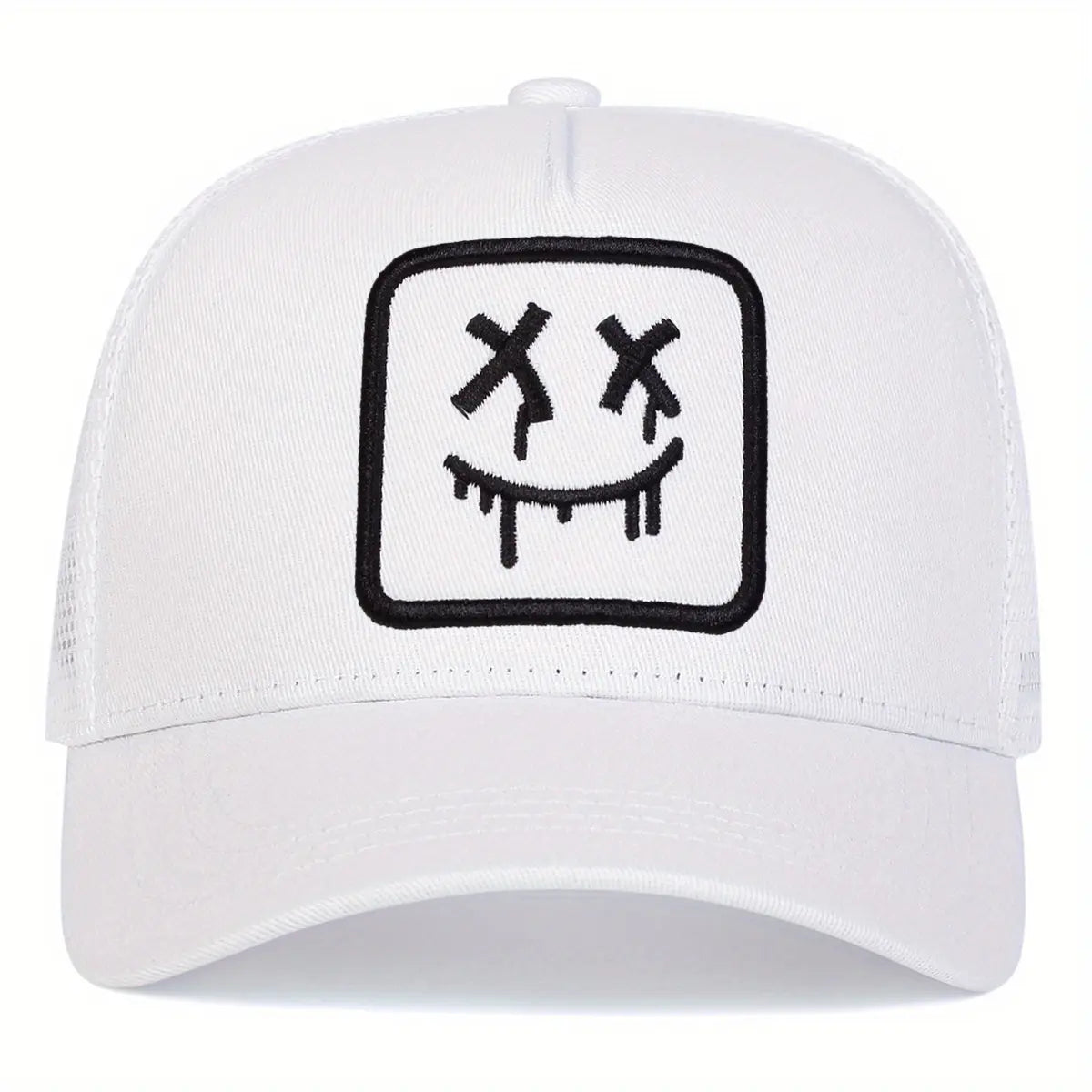 Cartoon Ghost Face Embroidered Unisex All-Season Hat Baseball Cap