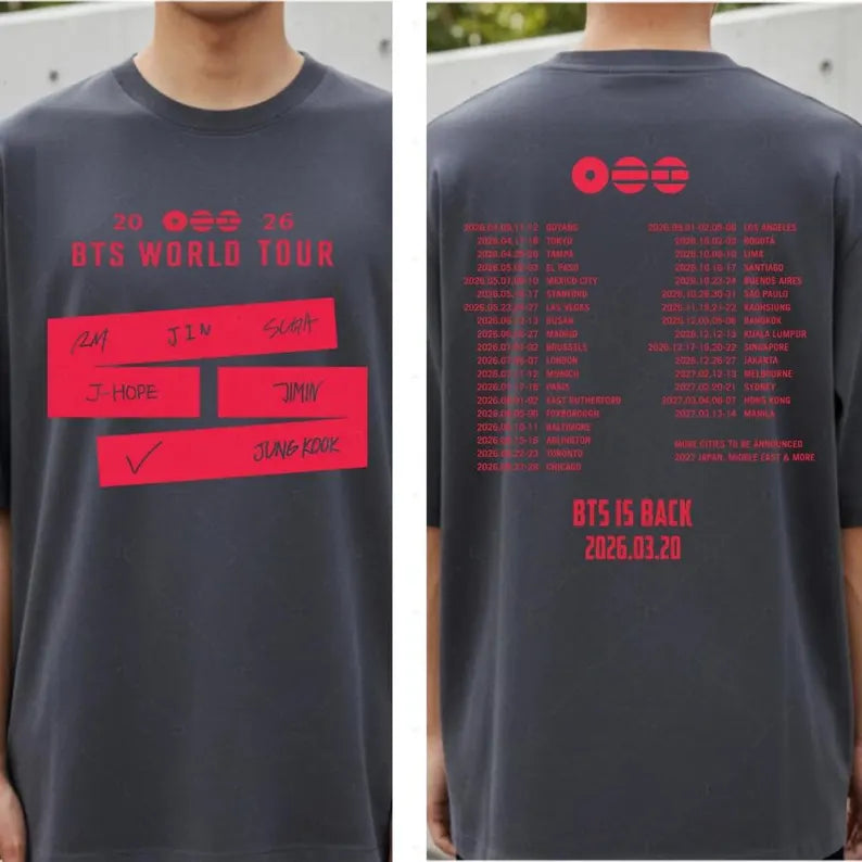 World Tour BTS 2026 T-Shirt/Sweatshirt/Hoodie