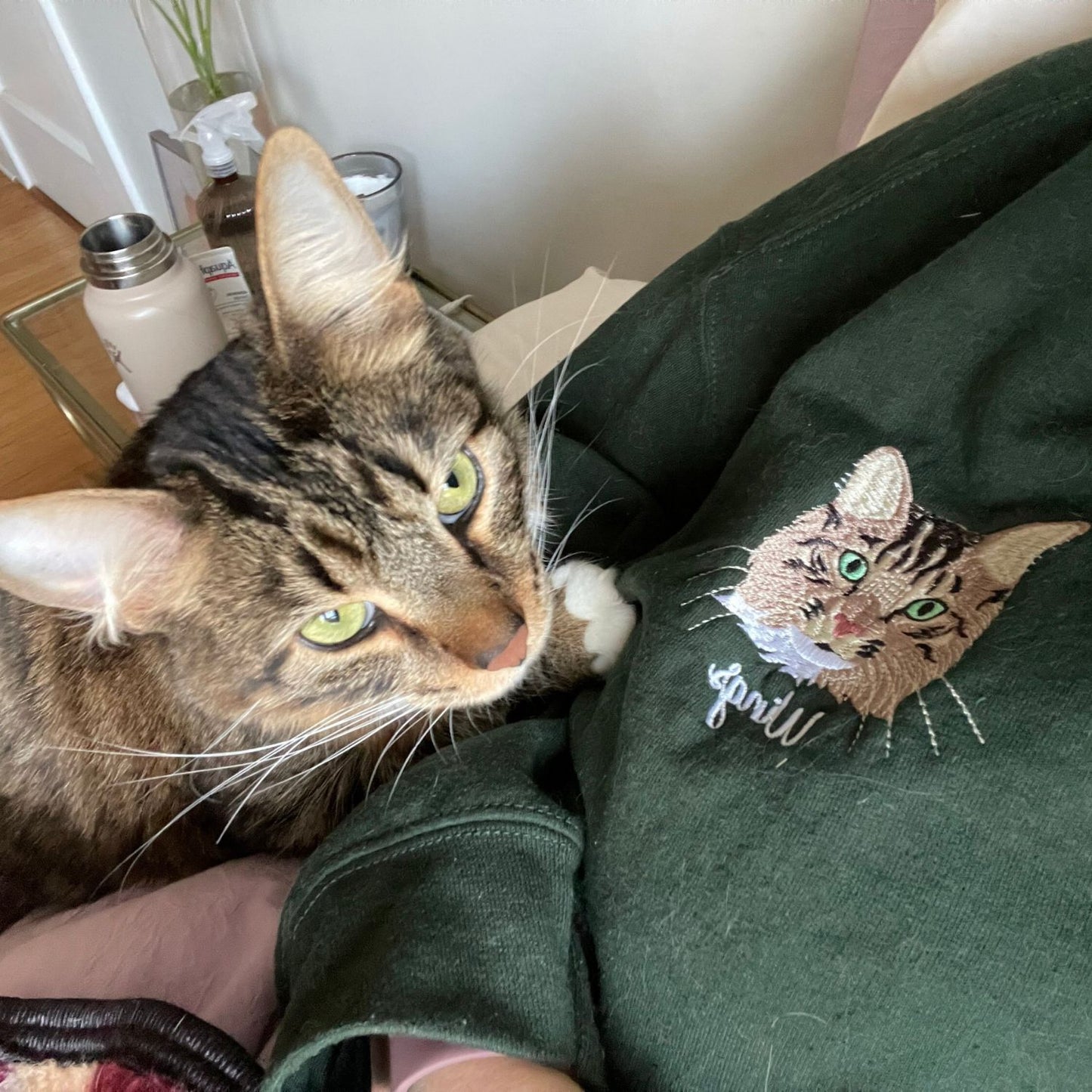 Custom Dog Embroidered Sweatshirt/Hoodie - Gift for Dog Pet Lover