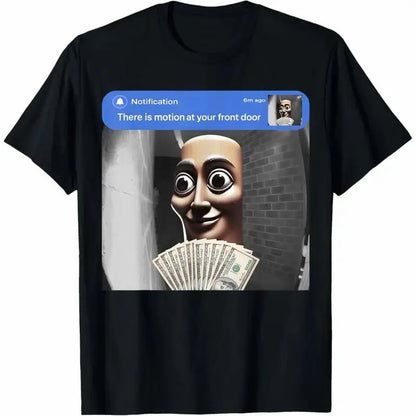 Funny Tung Tung Sahur Motion at Your Front Door Meme T-Shirt/Sweatshirt/Hoodie