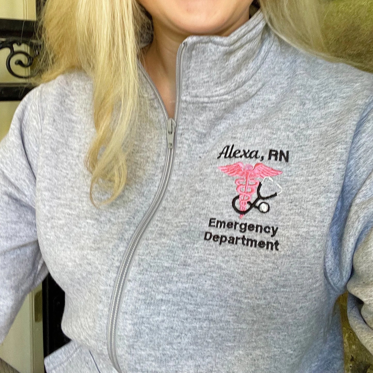 Nurse Custom Quarter Zip Sweatshirt/ T-Shirt/Sweatshirt/Hoodie-1