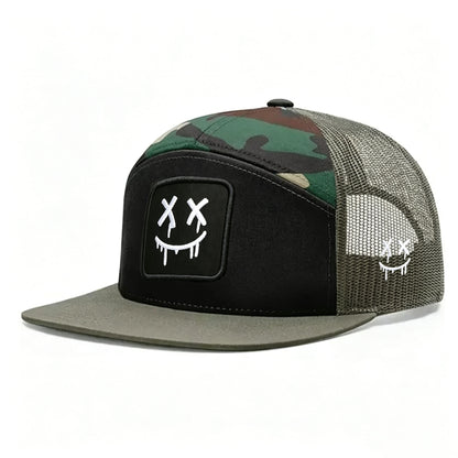 Cartoon Ghost Face Embroidered Unisex All-Season Hat Baseball Cap