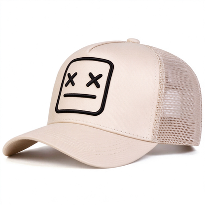 Cartoon Ghost Face Embroidered Unisex All-Season Hat Baseball Cap