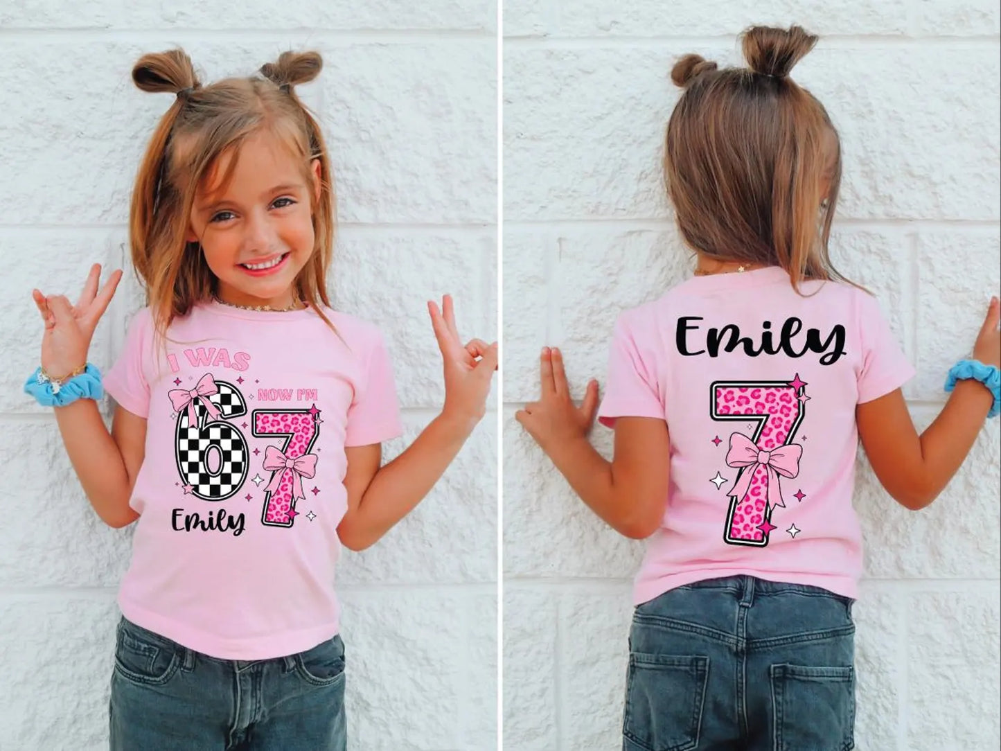 Pink 67 Meme Shirt (Six Seven Trend Tee)