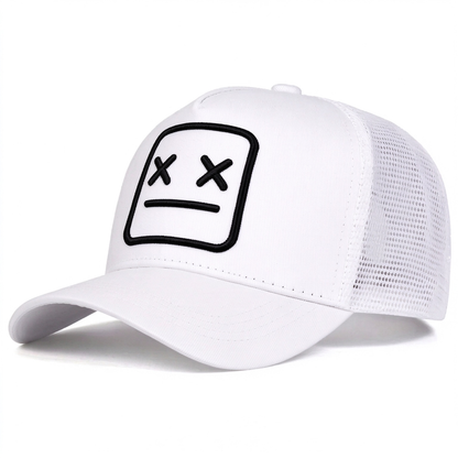 Cartoon Ghost Face Embroidered Unisex All-Season Hat Baseball Cap