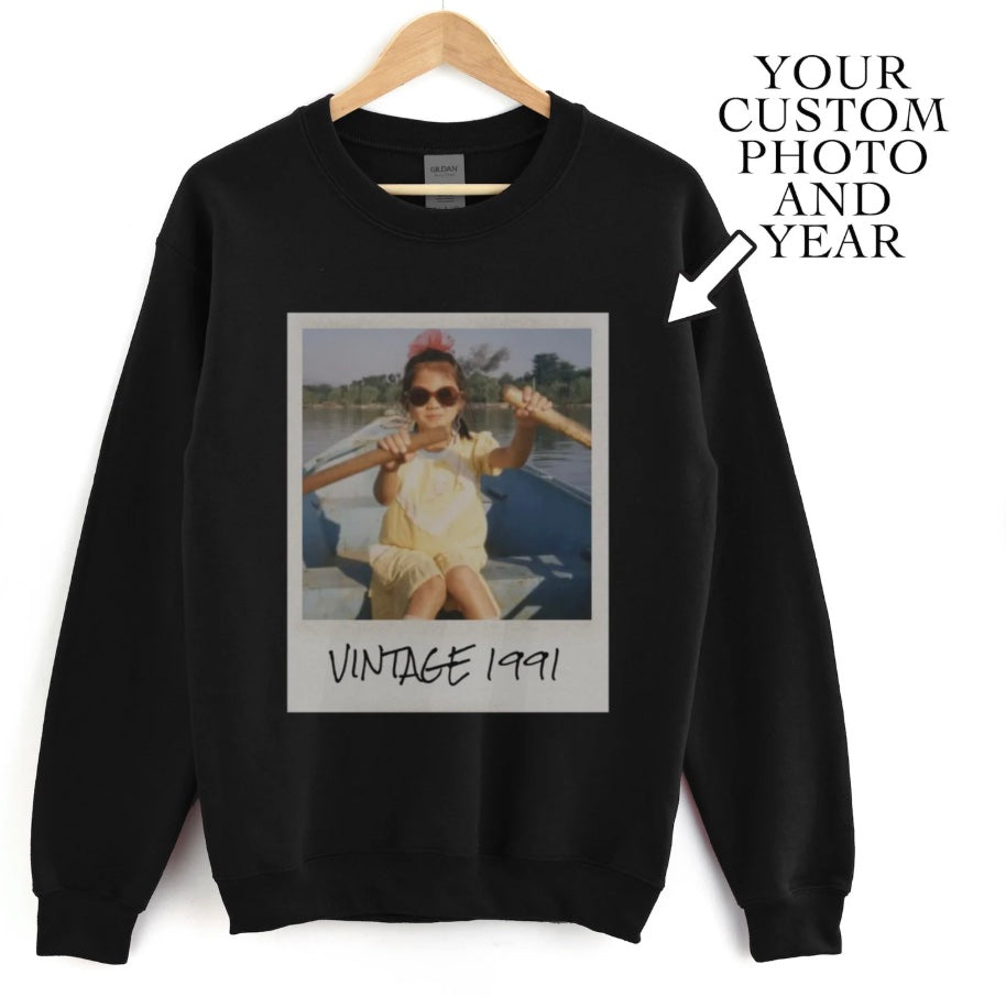 Birthday shirt Vintage Photo T-Shirt/Sweatshirt/Hoodie
