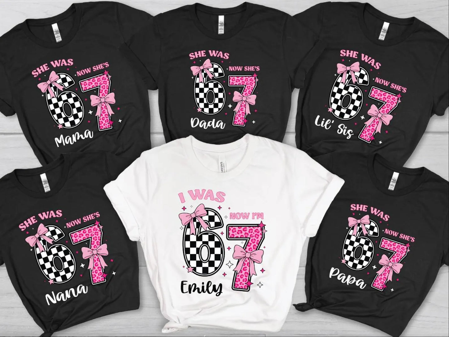 Pink 67 Meme Shirt (Six Seven Trend Tee)