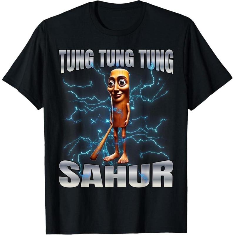 Funny Tung Tung Sahur Motion at Your Front Door Meme T-Shirt/Sweatshirt/Hoodie