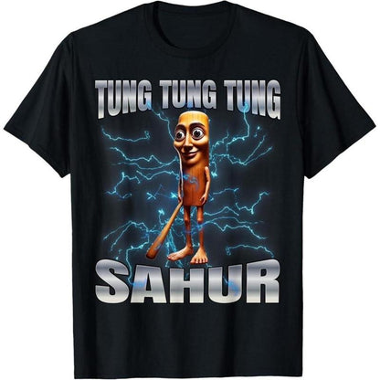 Funny Tung Tung Sahur Motion at Your Front Door Meme T-Shirt/Sweatshirt/Hoodie