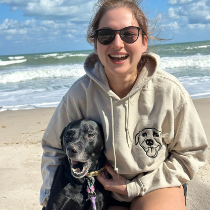 Custom Dog Embroidered Sweatshirt/Hoodie - Gift for Dog Pet Lover
