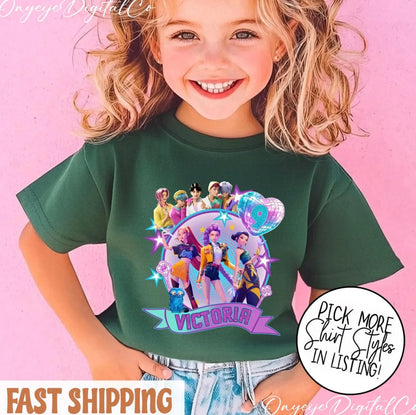 Custom Kpop Huntrix Birthday Shirt T-Shirt/Sweatshirt/Hoodie