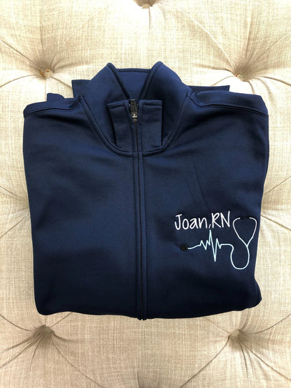 Nurse Custom Quarter Zip Sweatshirt/ T-Shirt/Sweatshirt/Hoodie-1
