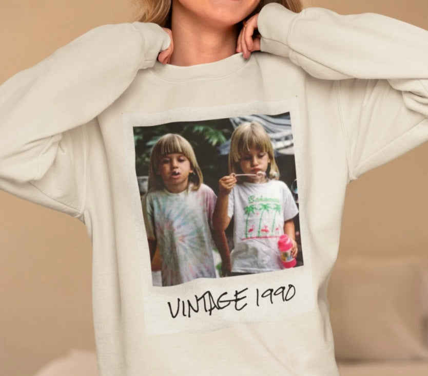 Birthday shirt Vintage Photo T-Shirt/Sweatshirt/Hoodie