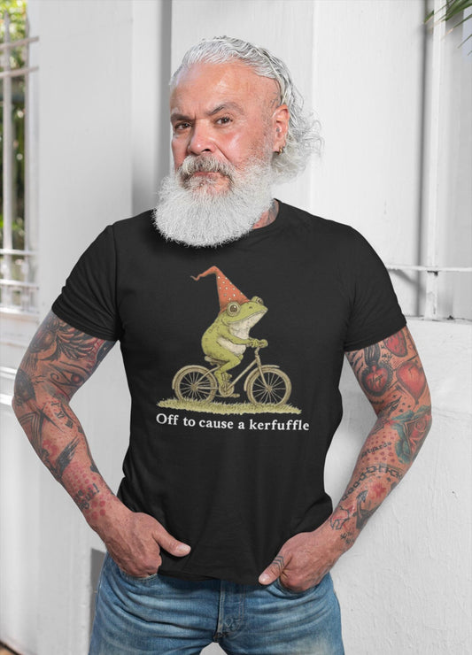 Funny Frog "Off to Cause a Kerfuffle" Shirt T-Shirt/Sweatshirt/Hoodie