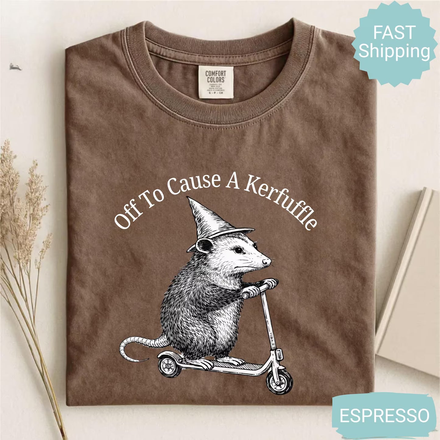 Funny Frog "Off to Cause a Kerfuffle" Shirt T-Shirt/Sweatshirt/Hoodie