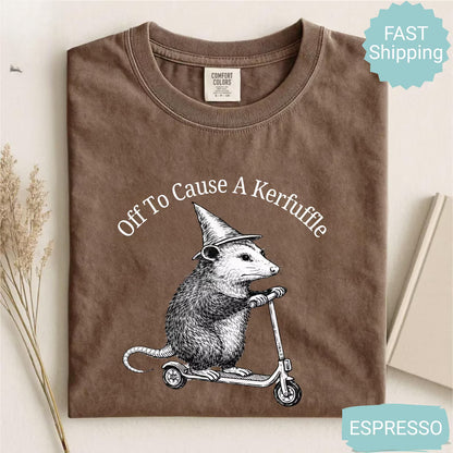 Funny Frog "Off to Cause a Kerfuffle" Shirt T-Shirt/Sweatshirt/Hoodie