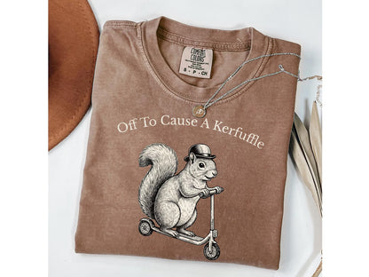 Funny Frog "Off to Cause a Kerfuffle" Shirt T-Shirt/Sweatshirt/Hoodie