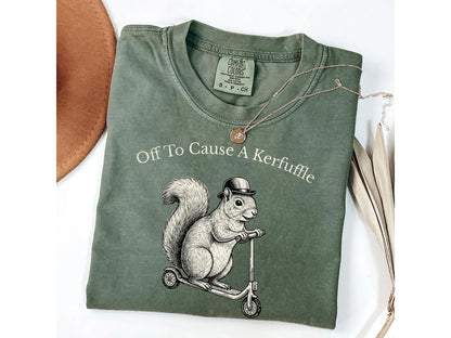Funny Frog "Off to Cause a Kerfuffle" Shirt T-Shirt/Sweatshirt/Hoodie