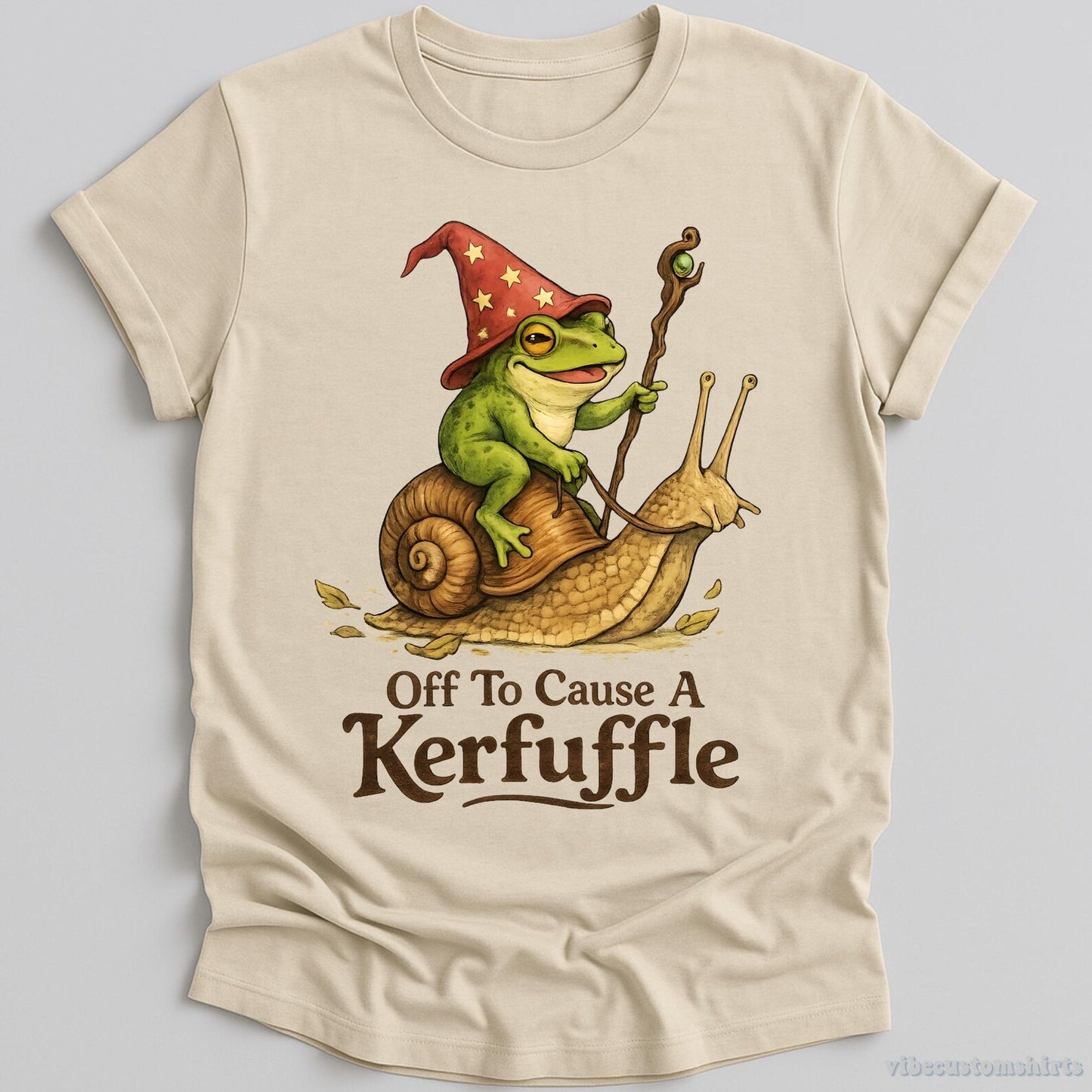 Funny Frog "Off to Cause a Kerfuffle" Shirt T-Shirt/Sweatshirt/Hoodie