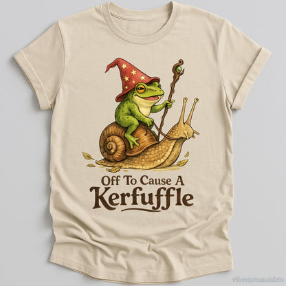Funny Frog "Off to Cause a Kerfuffle" Shirt T-Shirt/Sweatshirt/Hoodie