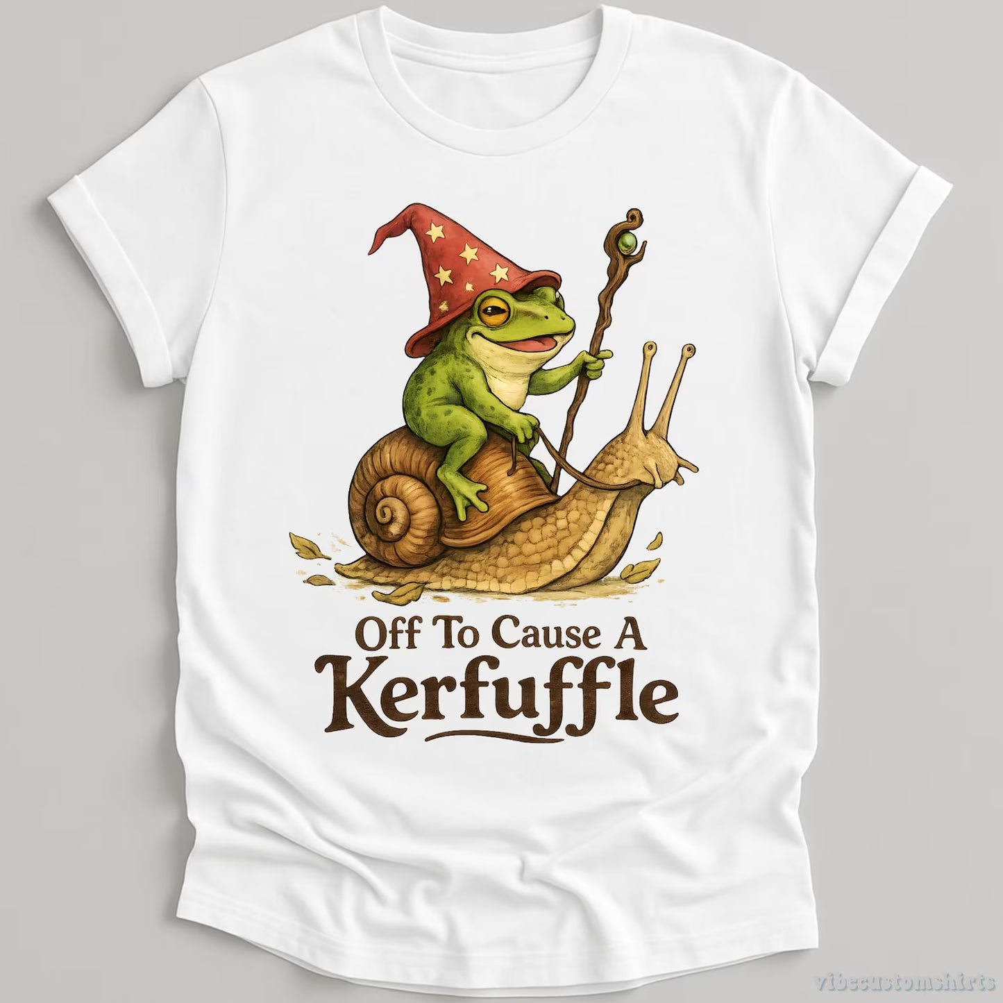 Funny Frog "Off to Cause a Kerfuffle" Shirt T-Shirt/Sweatshirt/Hoodie