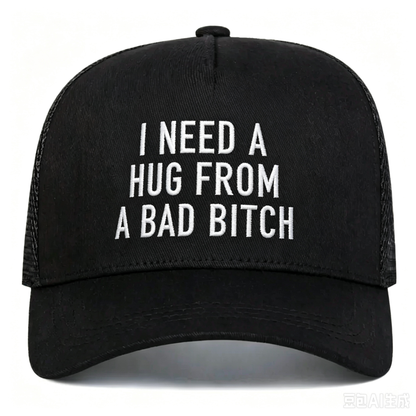 Hug From A Bad B*  Embroidered Embroidered Unisex All-Season Hat Baseball Cap