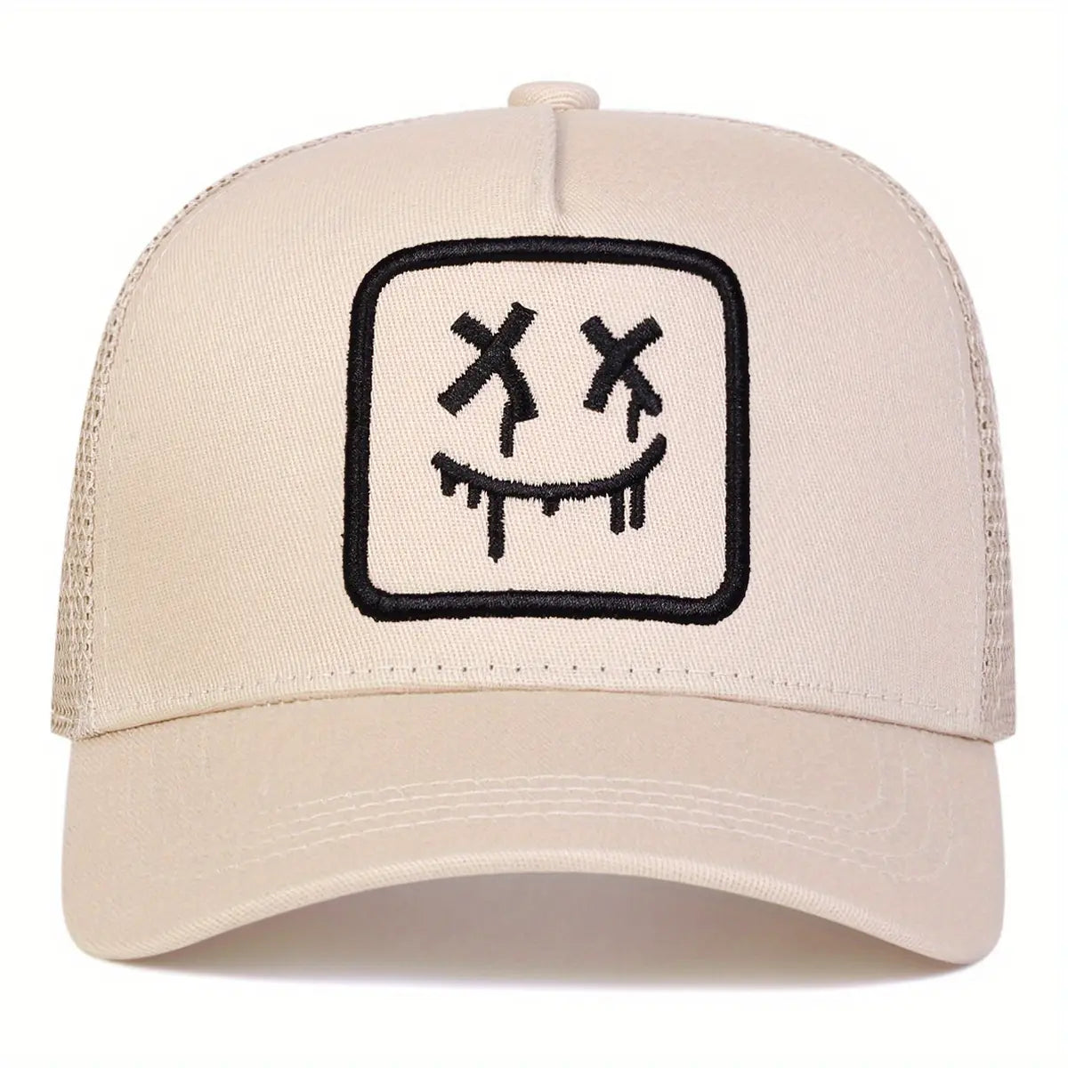 Cartoon Ghost Face Embroidered Unisex All-Season Hat Baseball Cap