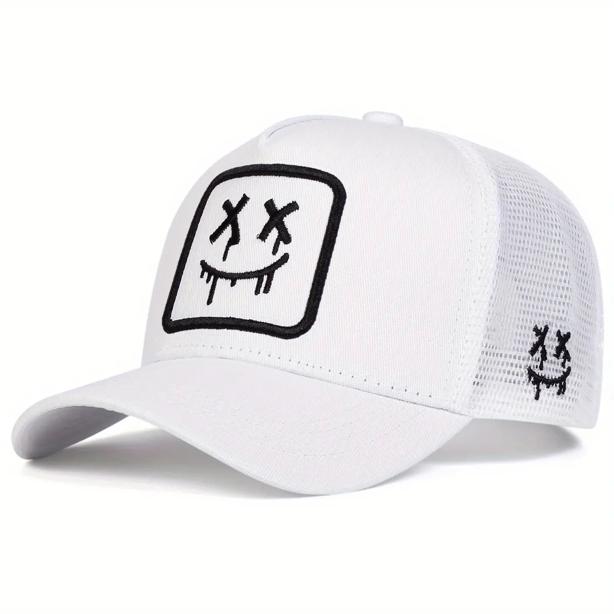 Cartoon Ghost Face Embroidered Unisex All-Season Hat Baseball Cap