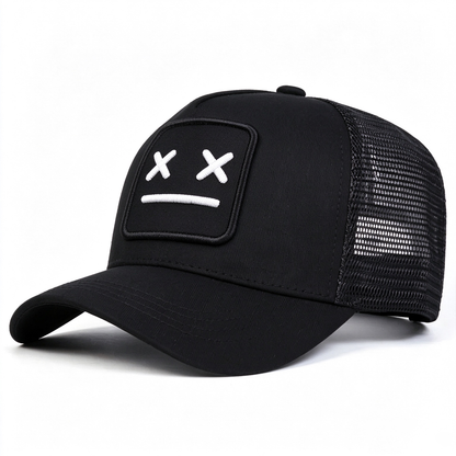 Cartoon Ghost Face Embroidered Unisex All-Season Hat Baseball Cap