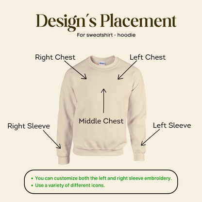 Custom Dog Embroidered Sweatshirt/Hoodie - Gift for Dog Pet Lover