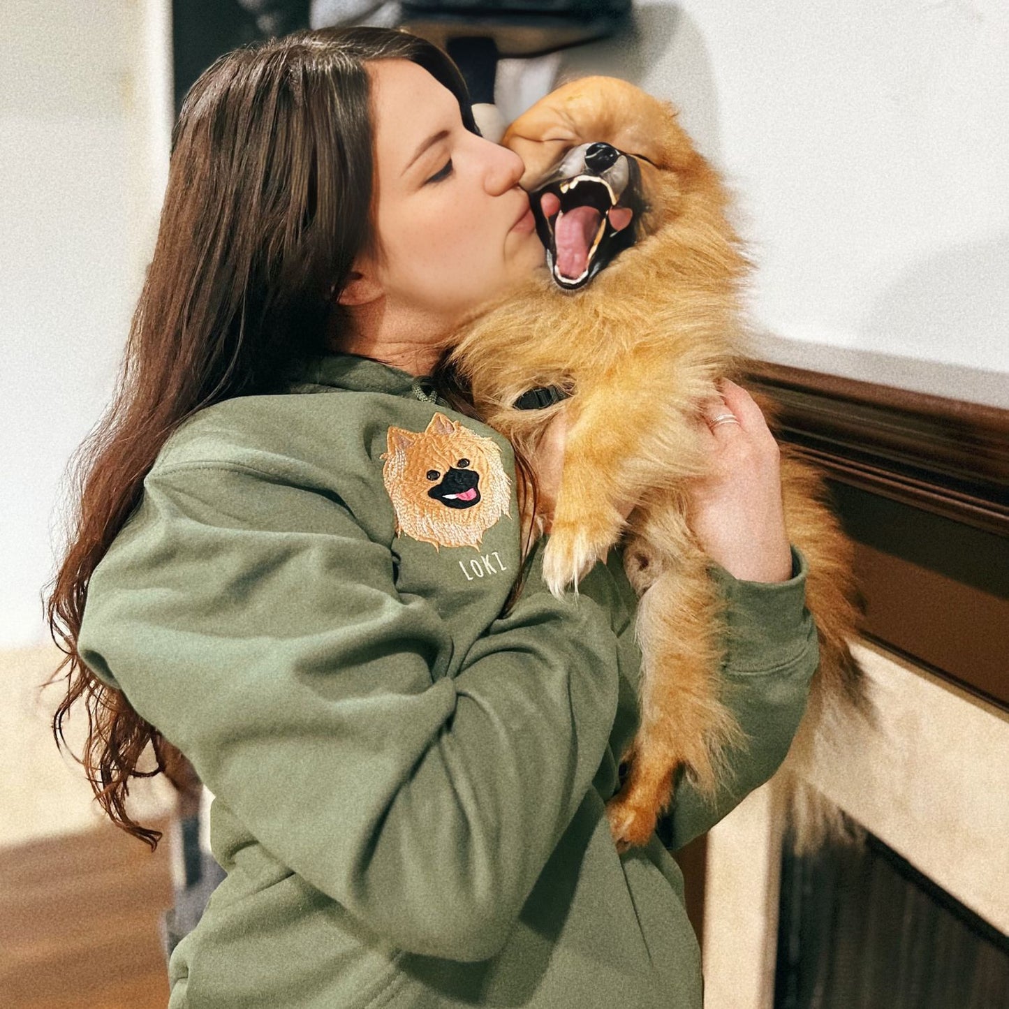 Custom Dog Embroidered Sweatshirt/Hoodie - Gift for Dog Pet Lover