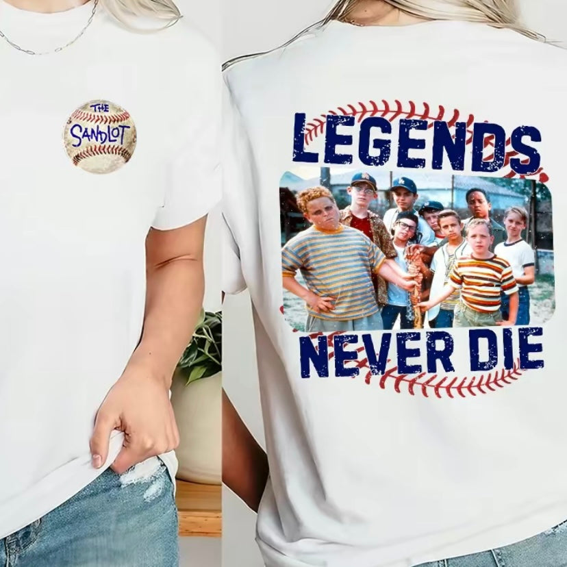 1990s Sandlot Legends Never Die Squad T-Shirt/Sweatshirt/Hoodie