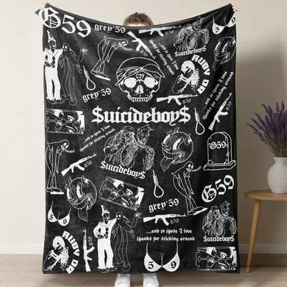 Retro Punk Full Wrap Blanket