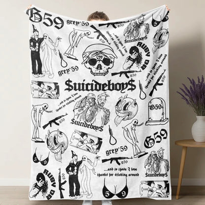 Retro Punk Full Wrap Blanket