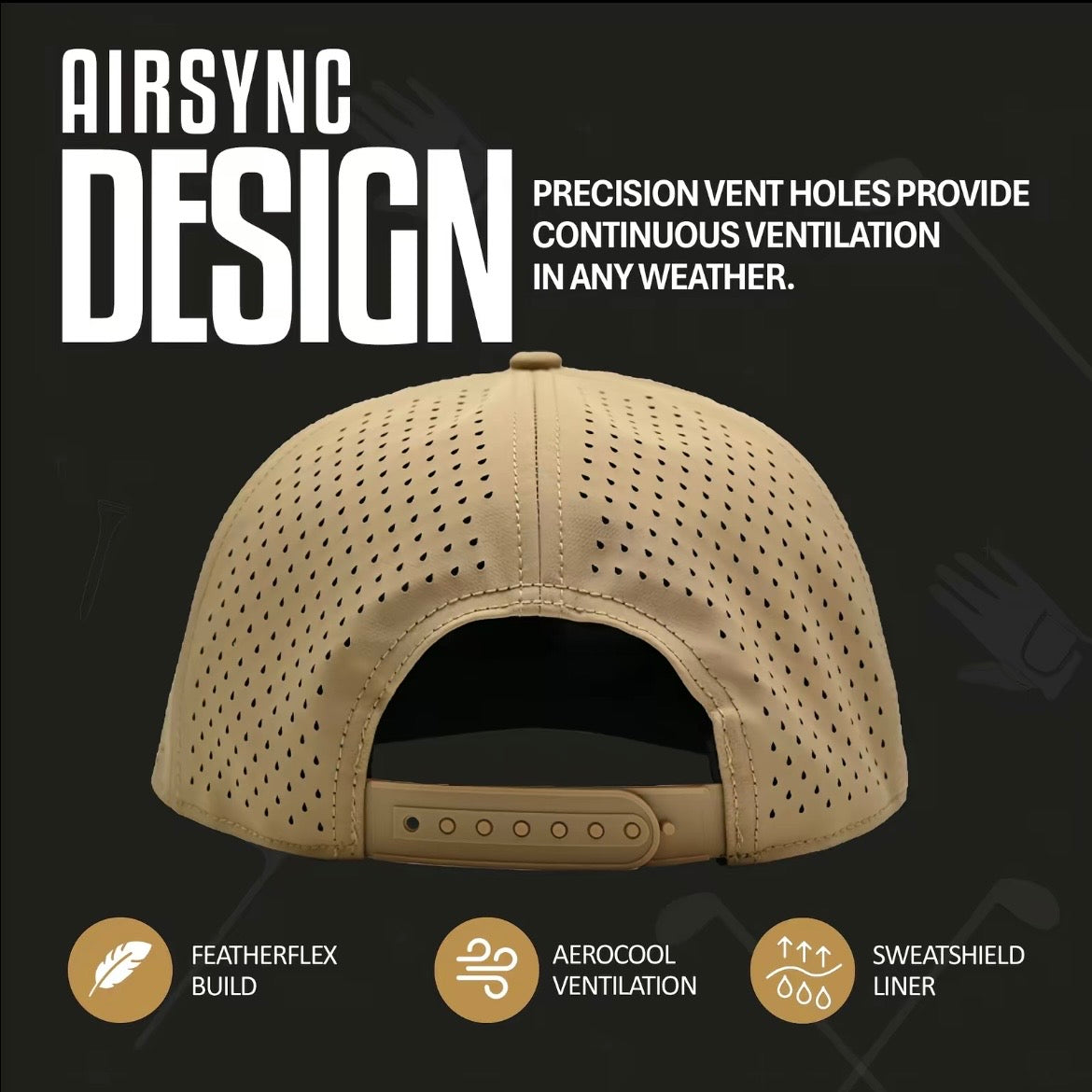 Curves & Clubs Tan Titties Golf Hat