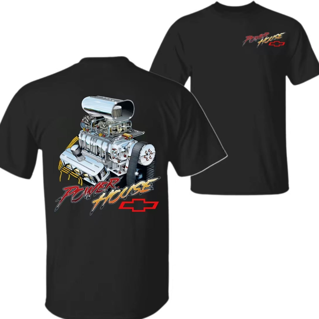 Power House Chevy Blown Big Block 2 Side T-Shirt/Sweatshirt/Hoodi