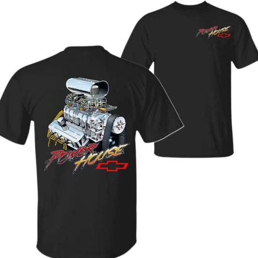 Power House Chevy Blown Big Block 2 Side T-Shirt/Sweatshirt/Hoodi