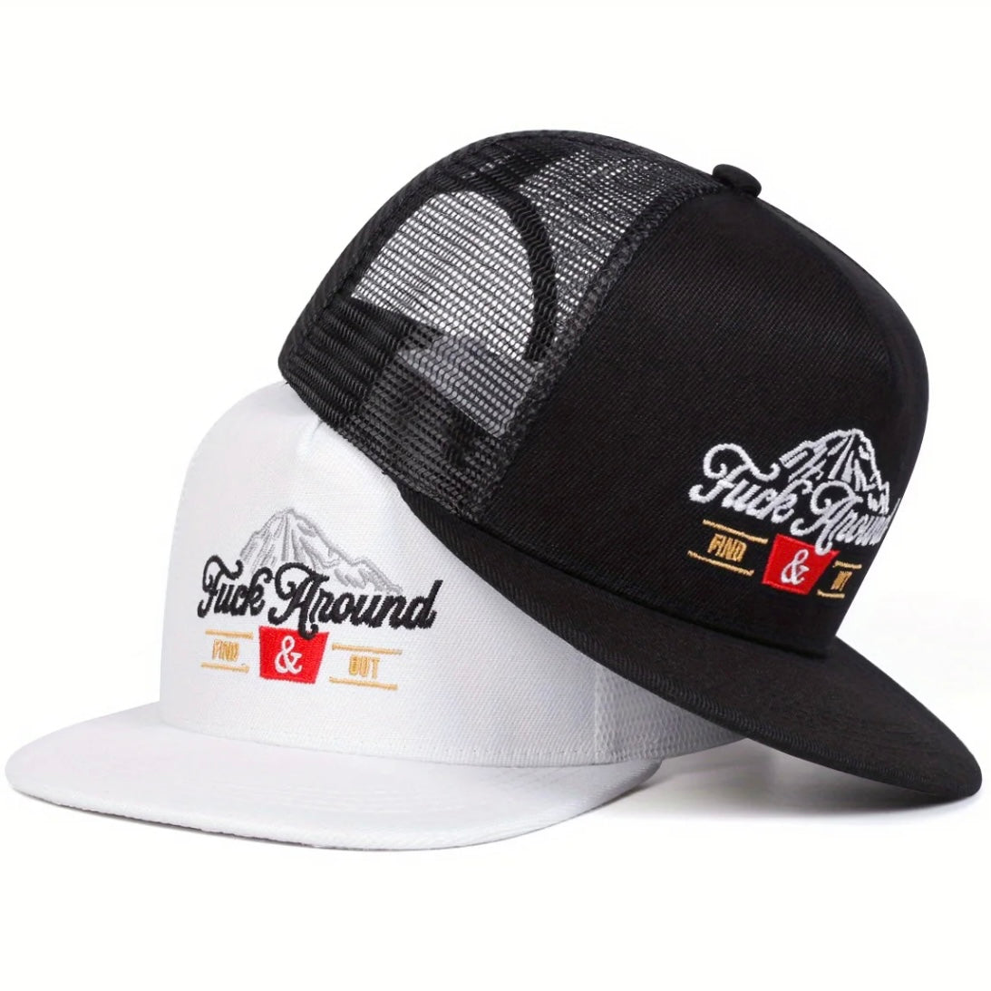 Mountain Embroidered Hip Hop Unisex All-Season Trucker Hat Baseball Cap