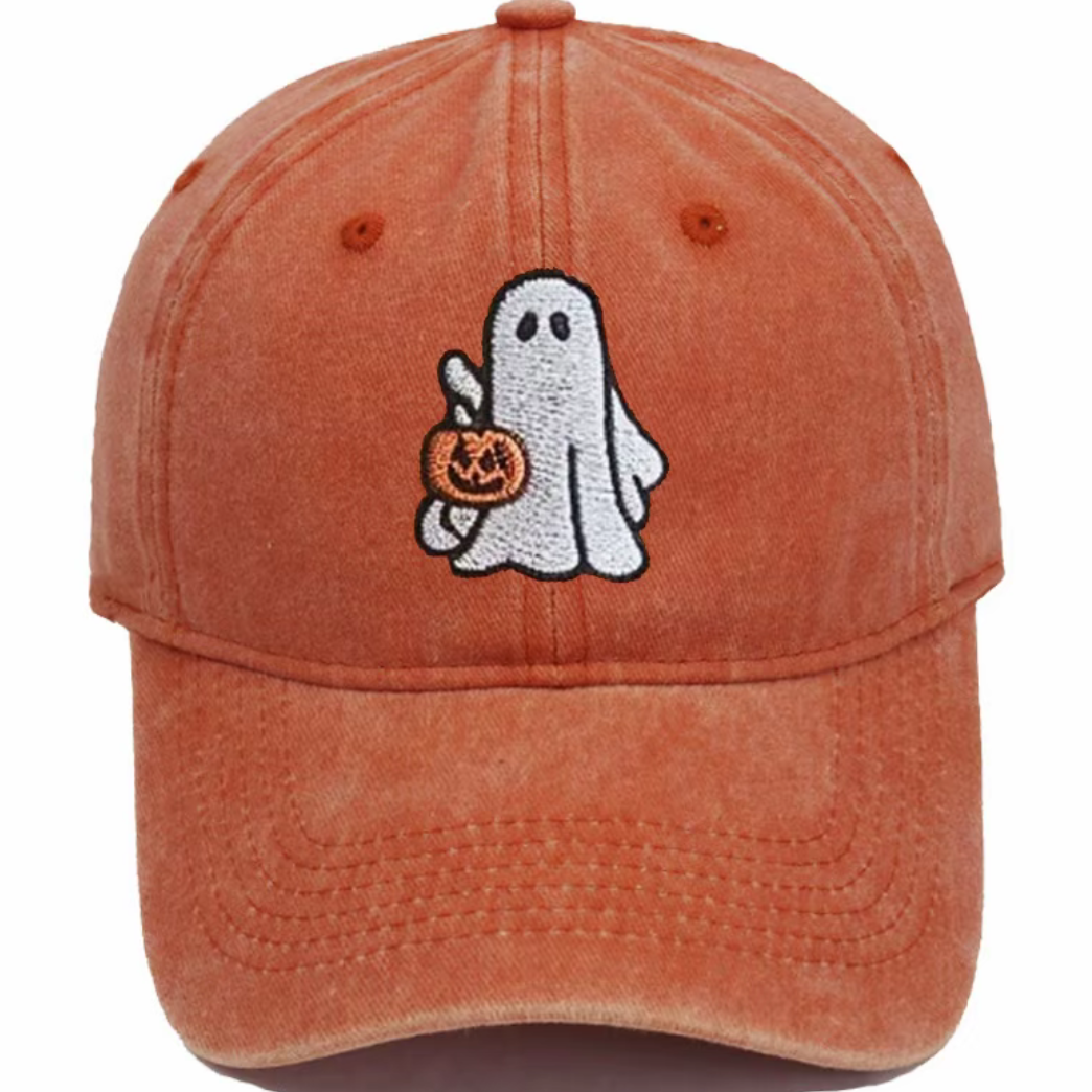 Vintage Pumpkin Embroidered Unisex All-Season Trucker Hat Baseball Cap