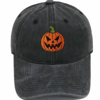 Vintage Pumpkin Embroidered Unisex All-Season Trucker Hat Baseball Cap