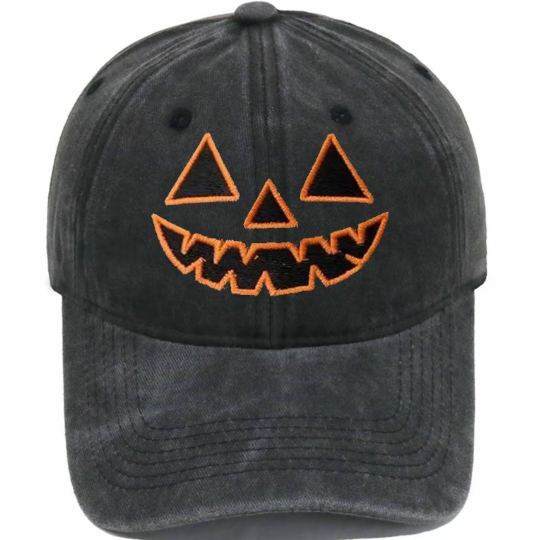 Vintage Pumpkin Embroidered Unisex All-Season Trucker Hat Baseball Cap