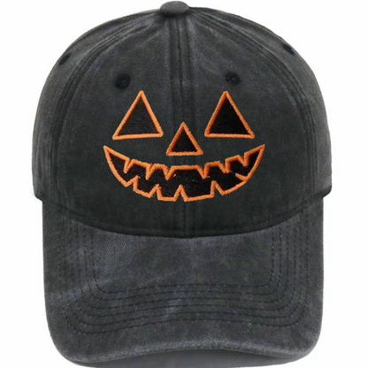 Vintage Pumpkin Embroidered Unisex All-Season Trucker Hat Baseball Cap