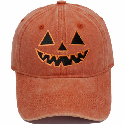Vintage Pumpkin Embroidered Unisex All-Season Trucker Hat Baseball Cap