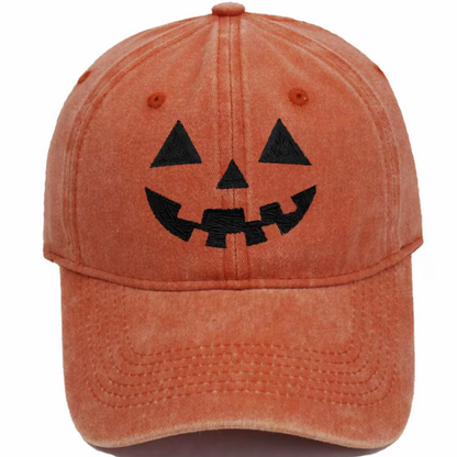 Vintage Pumpkin Embroidered Unisex All-Season Trucker Hat Baseball Cap