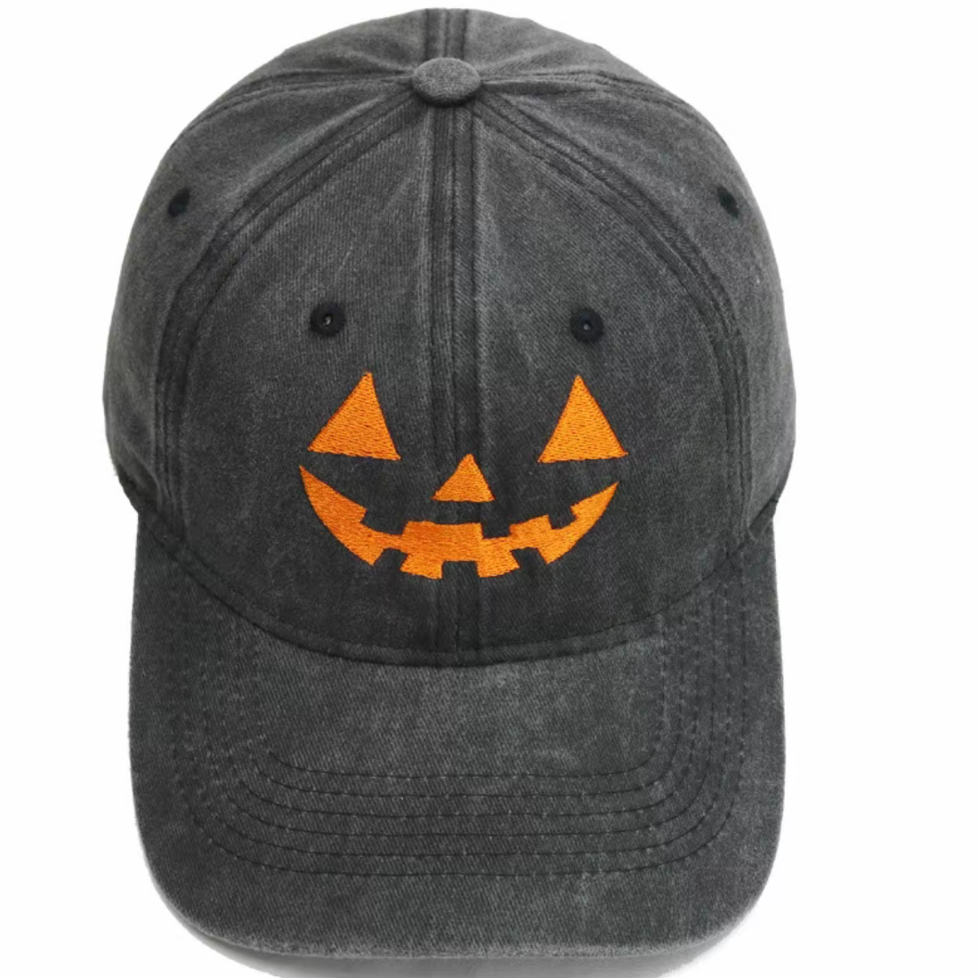 Vintage Pumpkin Embroidered Unisex All-Season Trucker Hat Baseball Cap
