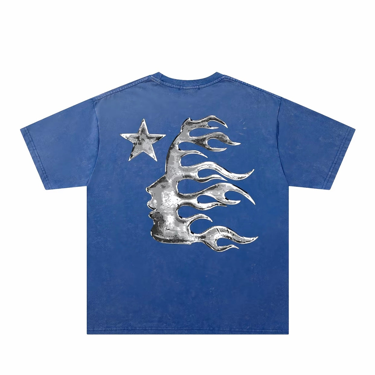 Vintage Dark Streetwear Tie-Dye Star Flame T-Shirt/Sweatshirt/Hoodie