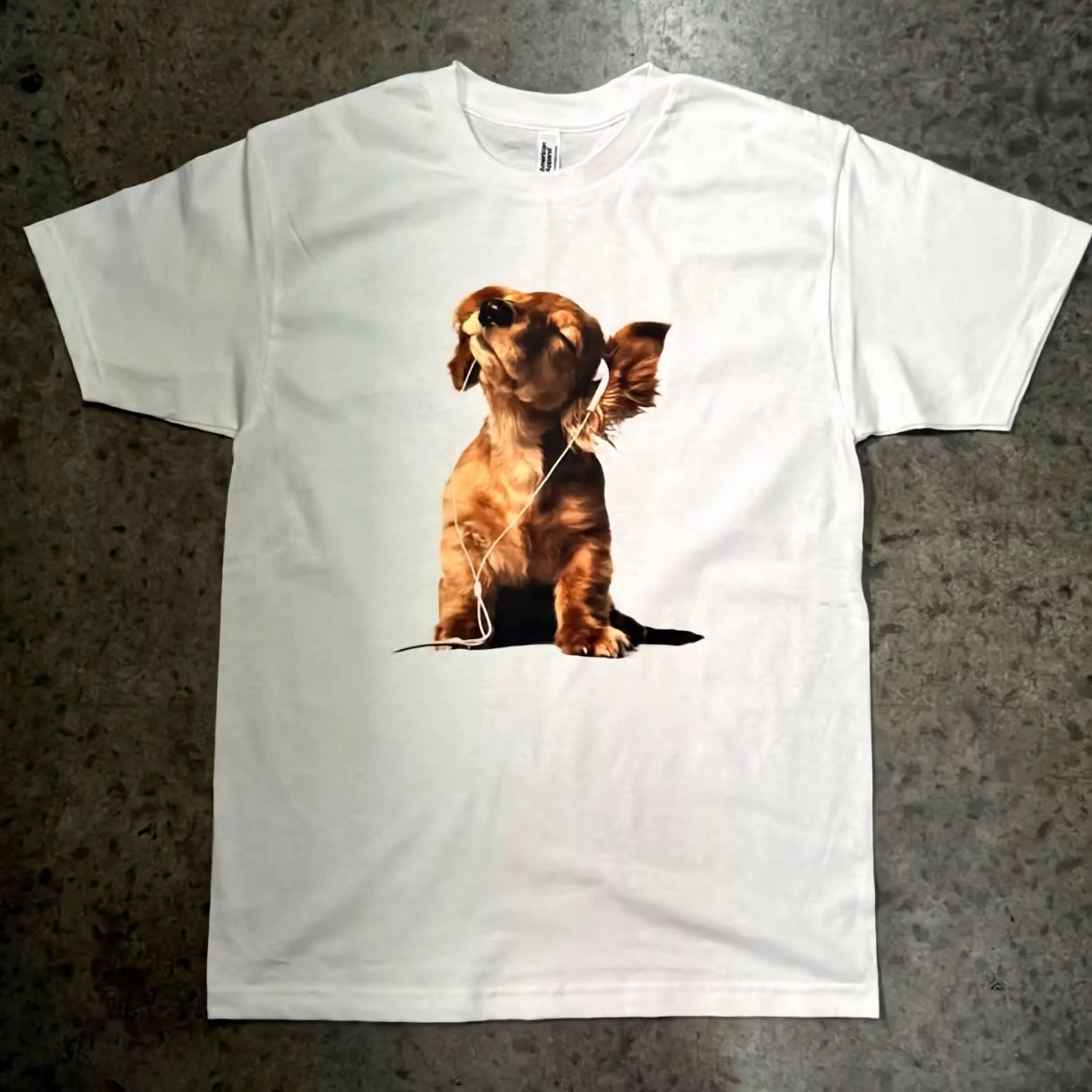 Dog With Headphones Funny T-Shirt/Sweatshirt/Hoodie